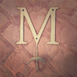 Anthropologie Letter “M” Hook